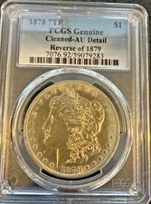 1878 $1 Morgan Dollar 7TF Rev of 79 - AU - PCGS