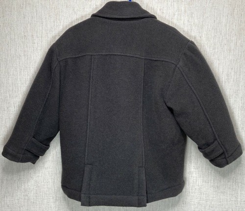 Disney Store Boys Gray Wool Blend Pea Coat Jacket Lined XXS 2-3 Mickey Mouse - Picture 2 of 8