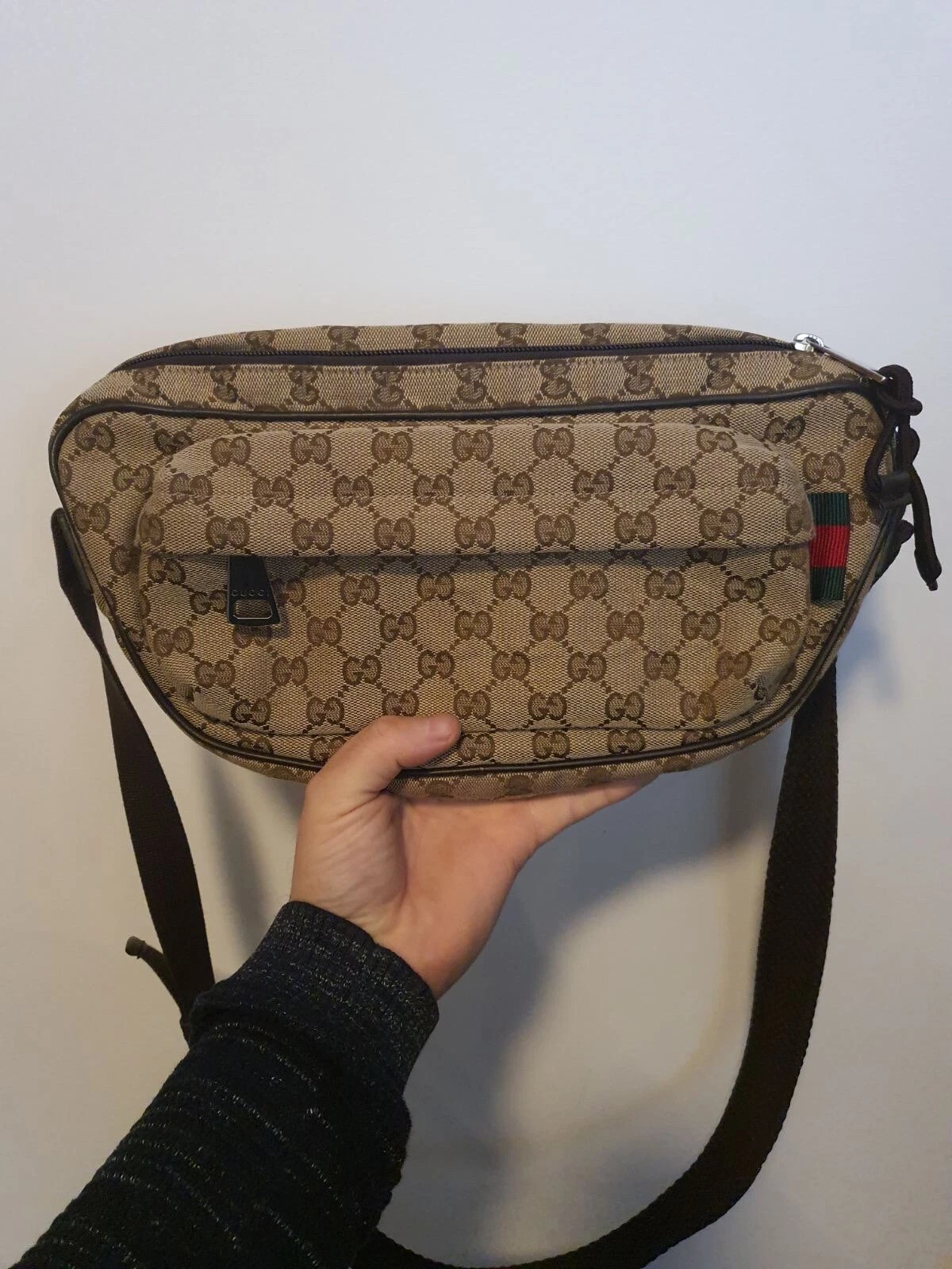 SAC BANDOULIÈRE NEUF GUCCI JUMBO GG PETIT CEINTURE