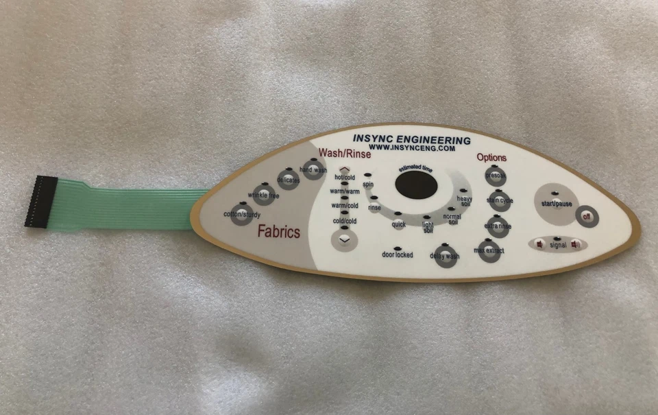 New INSYNC Comp Maytag Neptune Washer Control Panel 22003239 22004437 MAH5500B - Image 3 of 4