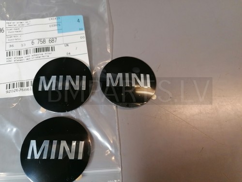 3x NEW GENUINE MINI R50 R53 R56 R55 R52 MINI PLAQUE WITH ADHESIVE FILM 6758687 - Picture 12 of 12