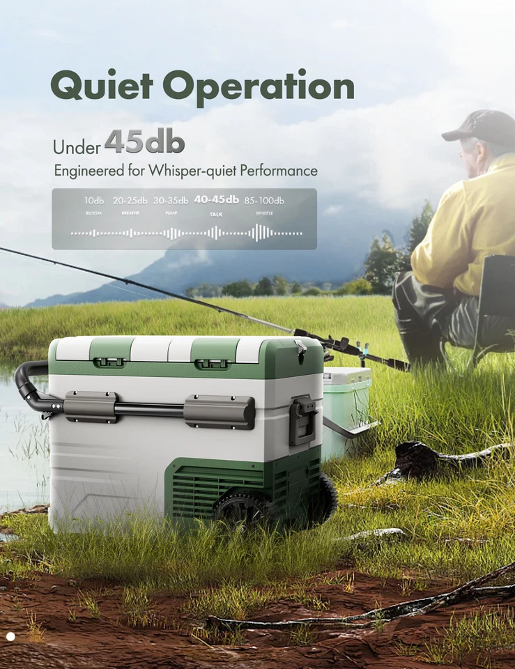 Refrigerador portátil para automóvil de 48 cuartos de galón refrigerador congelador con control de aplicación 12 V Foto 4 de 4