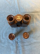 Nikon Microscope 017392 Eye Binocular Head with Two Olympus WF15 Eyepieces