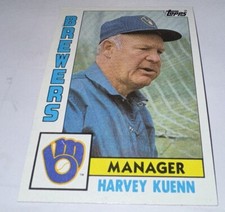 1984 Topps Harvey Kuenn Baseball Card #321 NM-Mint FREE SHIPPING