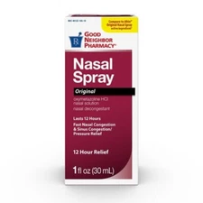 GNP NASAL LONG LASTNG SPY 1 OZ   oxymetazoline HCl NASAL SPRAY 0.05 %  X 12