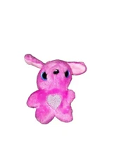 Moose 3.5" Mini Scruff A Luvs Purple Heart Bunny Rabbit Plush Easter