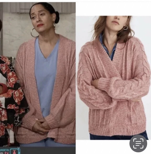 Madewell store pink cardigan