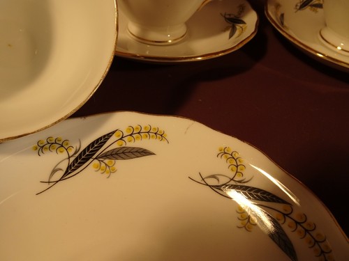 RETRO VINTAGE ROYAL VALE, 6ER SET TEETASSEN UND UNTERTASSEN, MUSTER 7816 - Bild 7 von 8