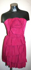  238 NEW Womens BCBG Max Azria BoysenBerry Layered Front Strapless Dress 6 NWT