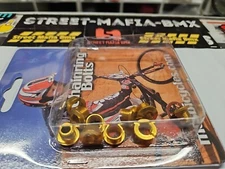 MCS bike GOLD ALLOY chainring BOLTS sprocket SPIDER 5ct GT SE CW Haro oldschool