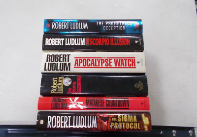 *CB 6 ROBERT LUDLUM # HC W/DJ APOCALYPSE SIGMA DECEPTION MATARESE BOURNE SCORPIO