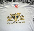 State of Maine T-Shirt (White, XL) Lighthouse Theme New w/Tag