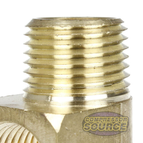 2 Pack 3/4" Male NPTF x Female NPTF 90 Degree Street Elbow Solid Brass Fitting - Picture 4 of 6