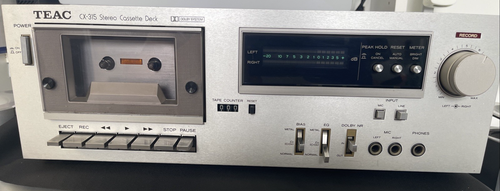 🔥Repair Parts Dolby TEAC CX-310 Stereo Single Cassette Turns On But Won’t Spin