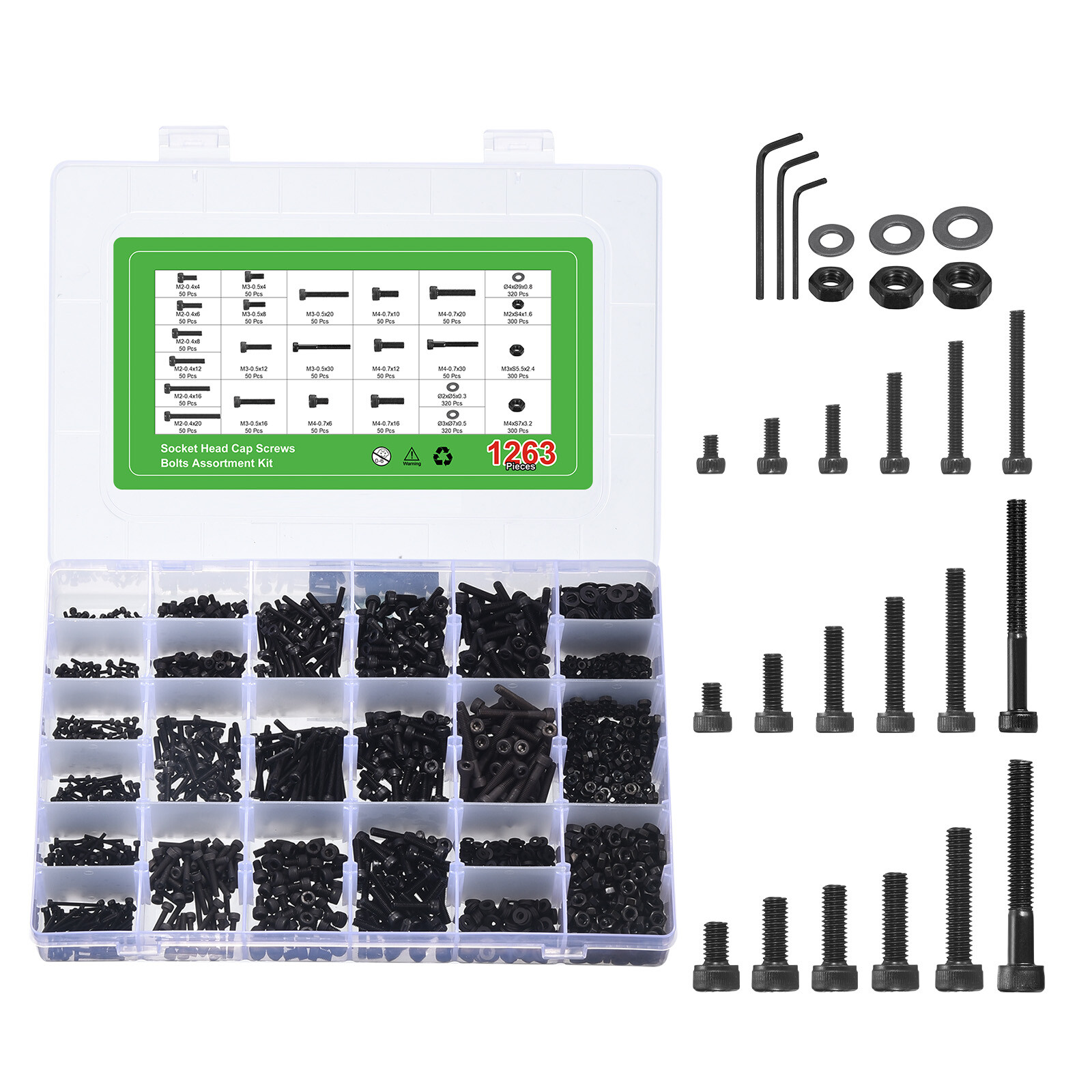 Hex Socket Bolts (M2 M3 M4), Grade 12.9 Drive Screws