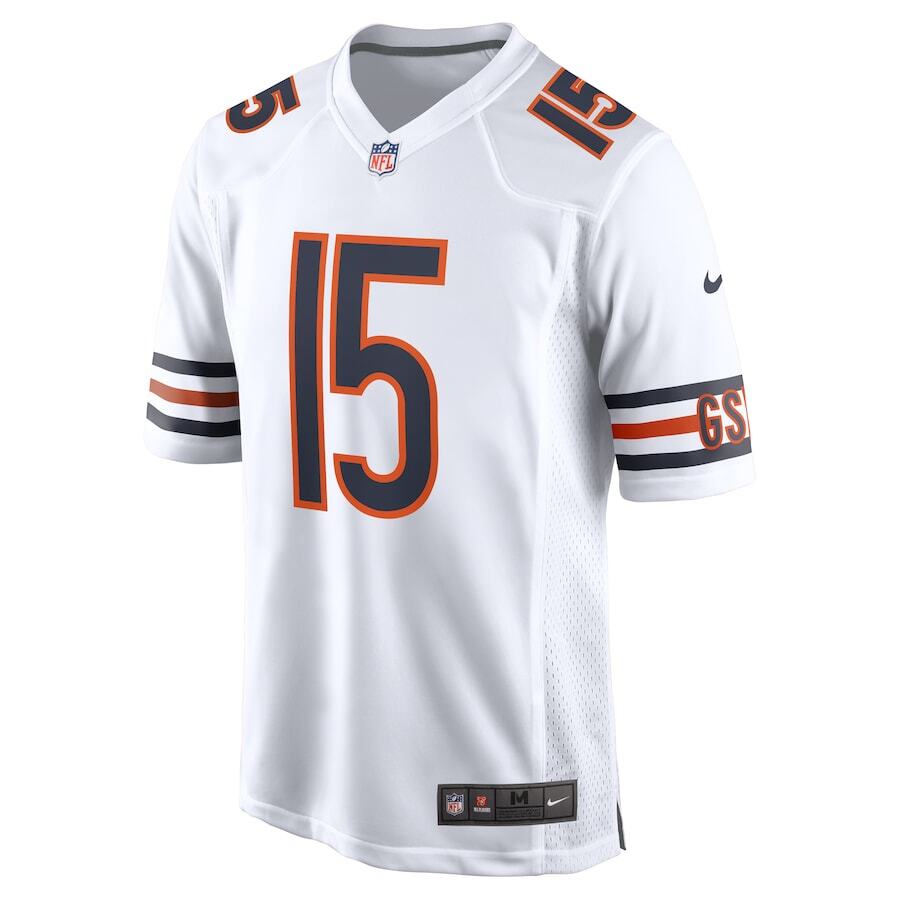 Chicago Bears Rome Odunze #15 Nike Men's White 2025 Official NFL