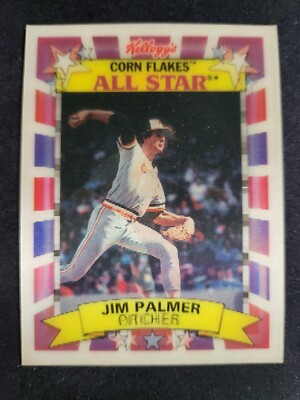 1992 Kelloggs Corn Flakes Jim Palmer All-stars Sportflics Orioles