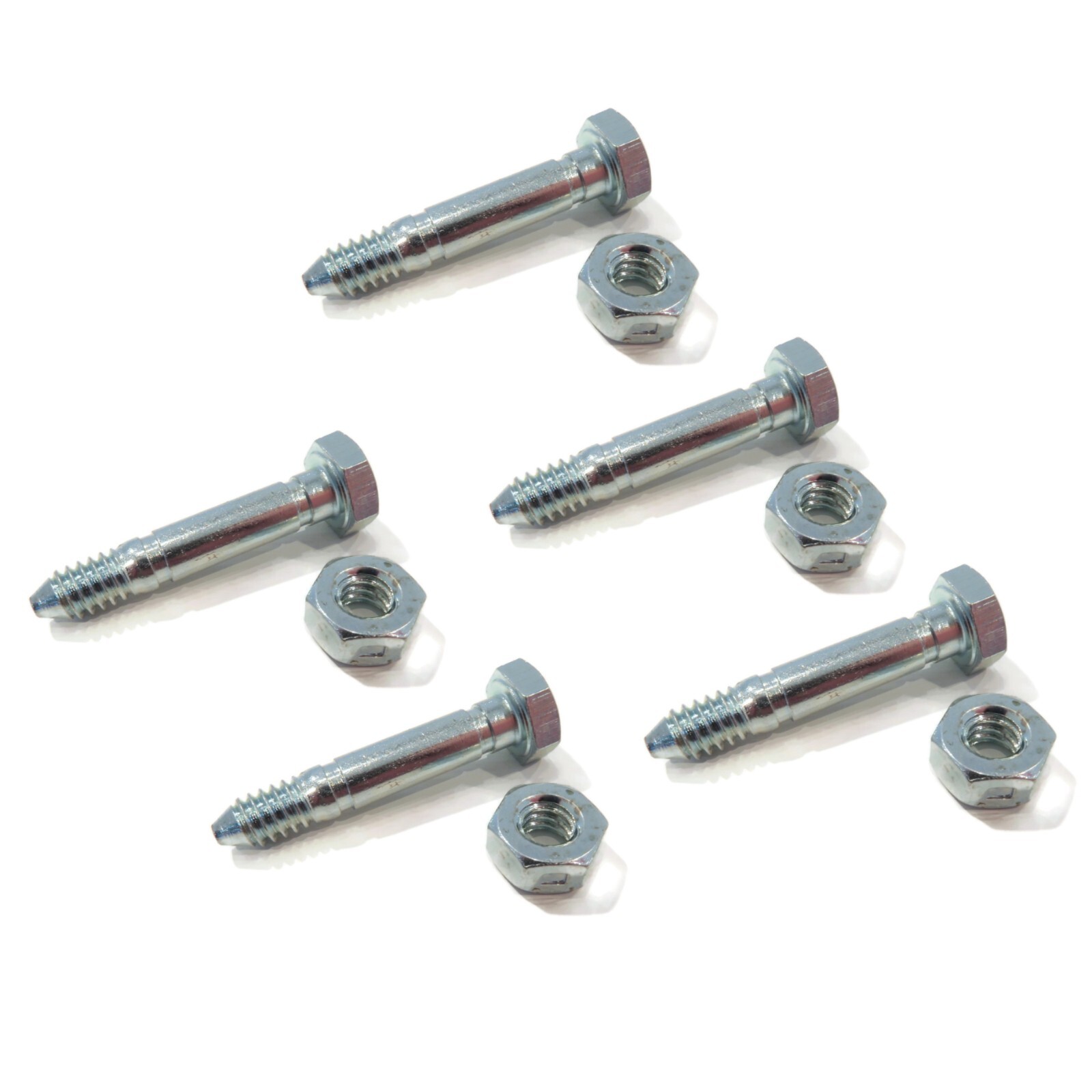 (Pack of 5) Shear Pin Bolt & Nut for Ariens Compact, Sno-Tek