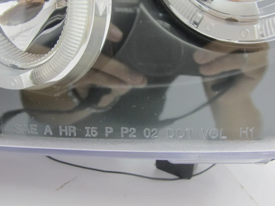 Faro proyector halo LED PATHFINDER R51 MK3 05-10 5D negro para NISSAN LHD Foto 3 de 4