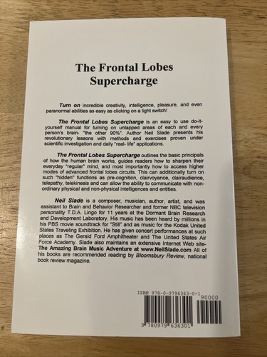 The Frontal Lobes Supercharge by Neil Slade 2011 Edition Paperback Autographed - Picture 3 of 6
