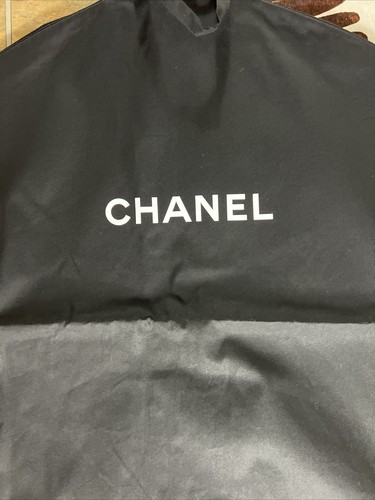 Bolso de ropa Chanel negro 1 pieza listo para usar expandible pequeño nuevo en caja logotipo - Imagen 5 de 6