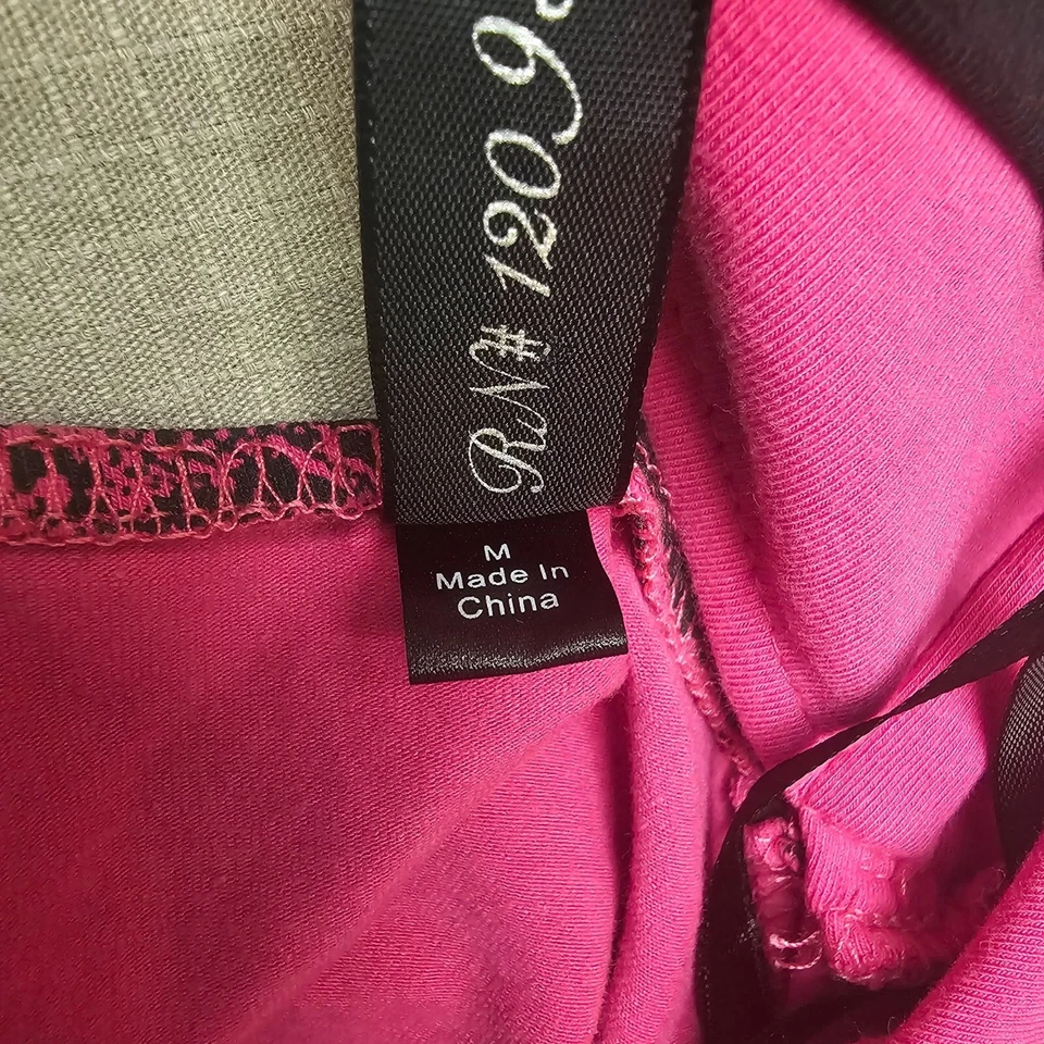 Sexy Camiseta sin Mangas Metal Mulisha Vintage Encaje Estampado Animal Mediana Pecaminosa Negra Rosa Foto 4 de 4