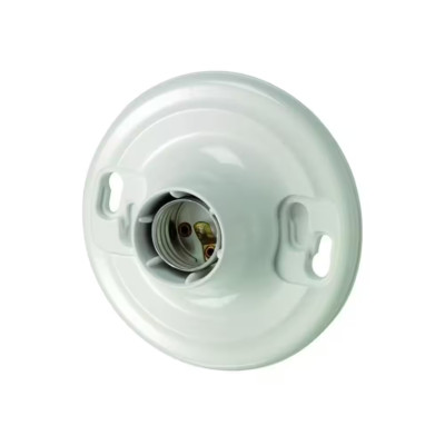 Leviton Plastic Keyless Lamp Holder Light Socket Fixture 660W 250V