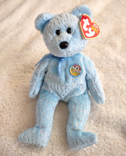 Ty Beanie Babies Decade Light Blue Bear 8 1/2" From 2002