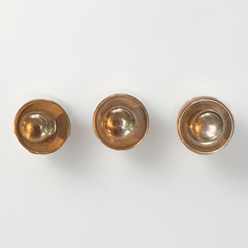 Juego de 3 tachuelas formales de camisa Krementz chapadas en oro vintage con botones - Imagen 3 de 5