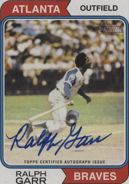 2023 Topps Heritage High Number - Real One Autographs Ralph Garr #ROA ...