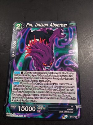 Dragon Ball Super CCG Saiyan Showdown Fin, Unison Absorber BT15-129 C NM