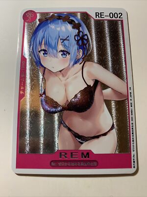 Rem Clothes Re:Zero ACG Sexy Swimsuit Goddess Anime Doujin Art Card Girl Waifu 2