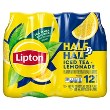 Lipton Half and Half Iced Tea and Lemonade 16.9 oz Bottles (12 Pack)