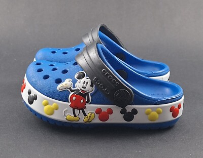 Crocs Mickey Mouse Disney Blue 4C Toddler Baby Shoes