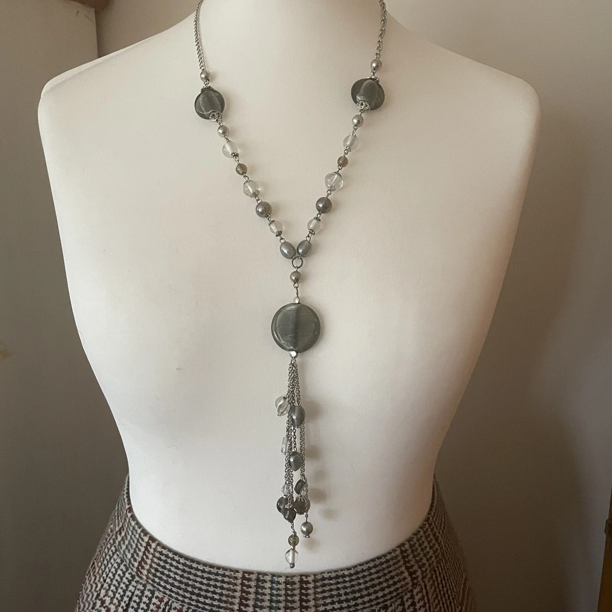 PEARL Necklace: Decadence in a White PEARL + Onyx Necklace