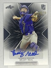 2021 LEAF PERFECT GAME BRADY NEAL BLACK PAPER AUTO # 30/50