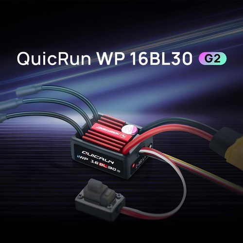 NEW Hobbywing QuicRun WP 16BL30 G2 Brushless Sensorless ESC for 1:16 1:18 RC Car - Bild 2 von 10