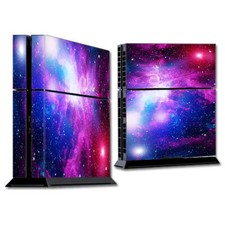 PS4 Playstation console skins decals wrap - stars galaxy red blue purple gasses