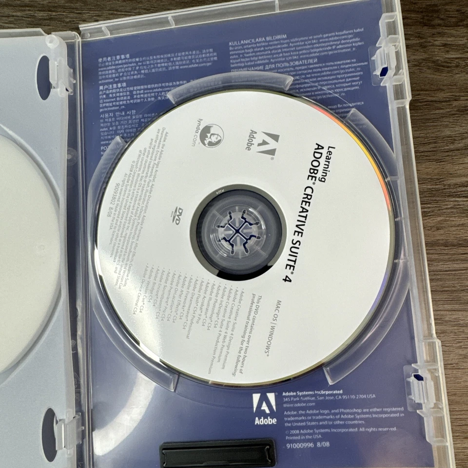 Adobe Photoshop CS4 Extended For Windows Retail Version 2 Disc w/ Serial Number - Image 3 of 3