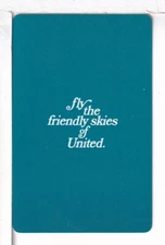 Single Airline Playing Cardi "United, UAL 205B" Chan/Mertens #, 1968