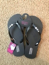NWT Women's Flip Flops Sandal Black US Size S