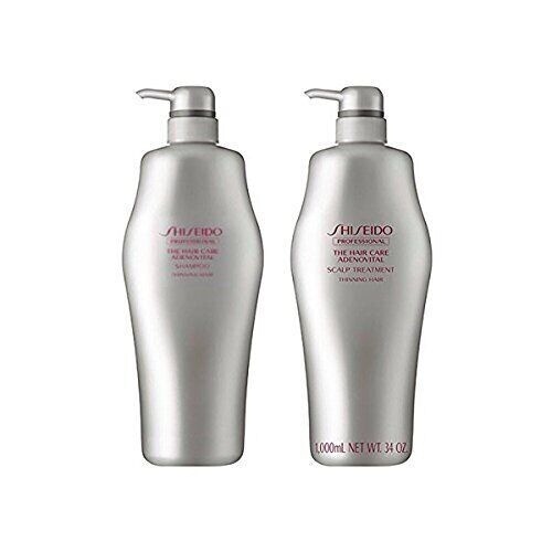 NEW Shiseido Adenovital Shampoo 1000ml & Scalp Treatment 1000ml Set of 2 From JP - Picture 1 of 10
