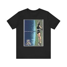 Camiseta deportiva de manga corta unisex cuello redondo arte estampado gráfico anuncio retro Vans