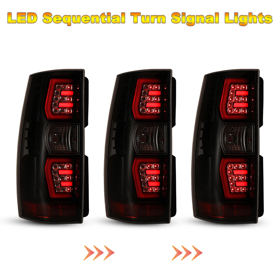 Luces traseras LED 2007-2014 para Chevy Suburban Tahoe luces señal secuencial Foto 2 de 4