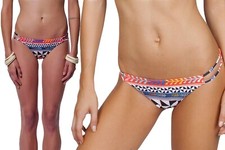 Mara Hoffman Pinwheel Poppy Reversible Strap Side Swimsuit Bikini Bottom L