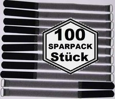 100 Hook and Loop cable ties eyelet 300 x 20 mm black FK cable ties Hook and Loop cable Hook and Loop
