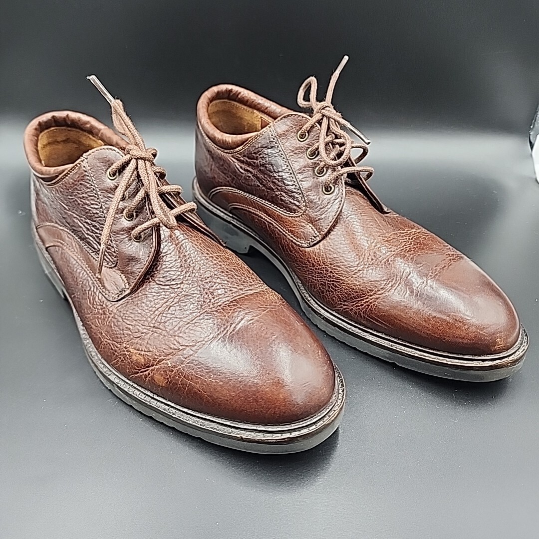 Neil M Wynne Leather Oxfords Dress Shoes Java Brown Men display picture 2