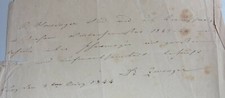 Pharmaceutical chemist Constantin ZWENGER (1814-1884): certificate Marburg 1844