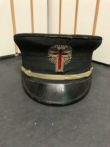 Vtg 1920'S KNIGHTS OF TEMPLAR HAT CAP 