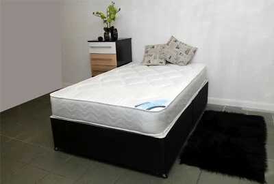 STONEHOUSE Single,Double,King Size Divan Bed. Black Base. With or without mattress.